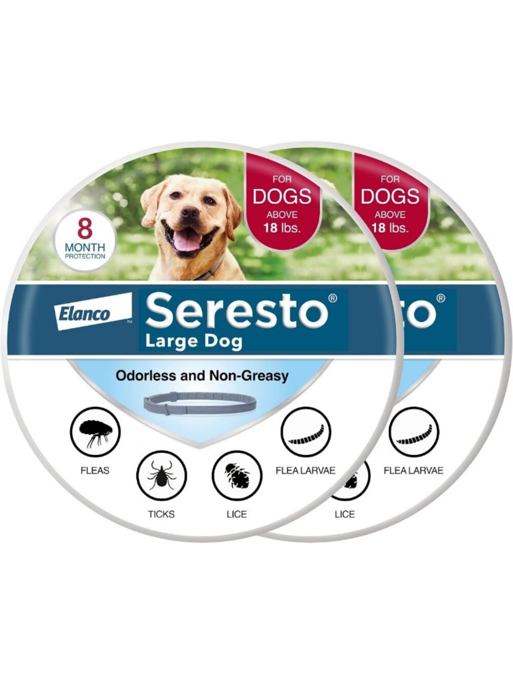 Seresto Large Dog Vet-Recommended Flea & Tick Treatment & Prevention Collar for